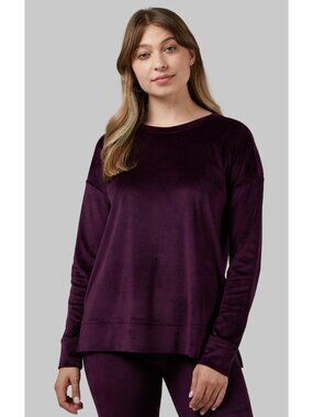 32 Degrees Women's Heat Soft Velour Crew Top - LARGE